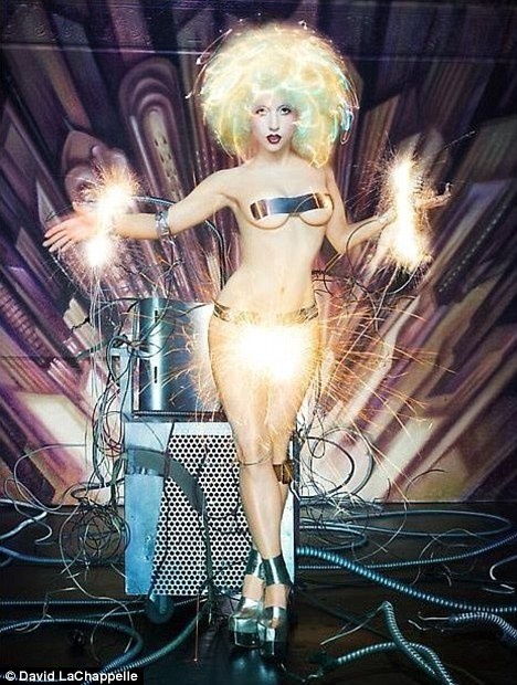 Lady Gaga's latest photoshoot consists of these images that can be found in