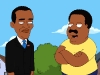 THE CLEVELAND SHOW: A special guest pays Cleveland a visit in the second season premiere episode "Harder, Better, Faster, Browner" airing Sunday, Sept. 26 (8:30-9:00 PM ET/PT) on THE CLEVELAND SHOW on FOX.  THE CLEVELAND SHOW ™ and © 2010 TTCFFC ALL RIGHTS RESERVED.