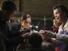 FRINGE: Junior Agent Amy Jessup (guest star Meghan Markle, second from L) is assigned to an investigation involving the Fringe Division in the FRINGE Season Two premiere episode "A New Day in the Old Town" airing Thursday, September 17 (9:00-10:00 PM ET/PT) on FOX.  Also Pictured L-R:  Joshua Jackson, Jasika Nicole and John Noble. ©2009 Fox Broadcasting Co. CR: Liane Hentscher/FOX